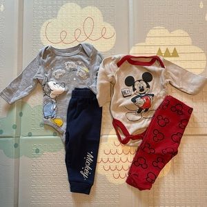 Bundle of 2 Mickey Mouse baby outfit